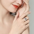 thumbnail image 6 of Wentin Rings Clearance! Mother's Day Gift Silver Ring For Women Birthstone Ring Engagement Ring For Women Anniversary Wedding Promise Ring, 6 of 6