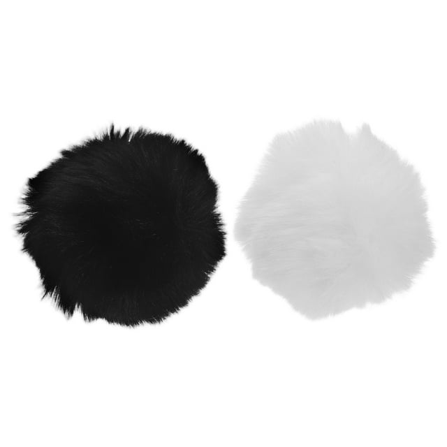 2pcs Costume Prop Rabbit Tail Plush Ball Party Performance Costume Tail Prop Fluffy Bunny Tail for Easter Halloween Carnival Cosplay Party