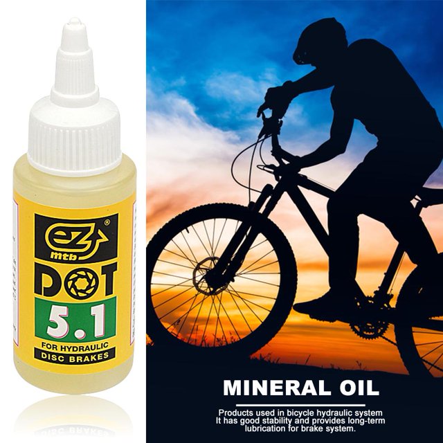 Lubricante Mineral hidráulico de 60ml, aceite Mineral para frenos de disco de bicicleta, aceite para frenos