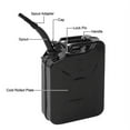thumbnail image 2 of 20L 0.6mm Iron Gas Can Fuel Container, Oil Petrol Storage Cans, Portable American Fuel Oil Petrol Diesel Storage Can, Spill Proof Gas Can, Petrol Tanks Mount for Motorcycle Most Cars, Black, 2 of 7