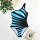 thumbnail image 5 of Conjunto de Bikini de Cintura Alta para Mujeres, Cuello de Bloque de Color U, Bikini sin Espalda Ajustable de Moda, 5 of 7