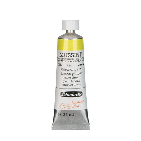 MUSSINIÂ® - finest artist's resin oil colors, lemon yellow - 35 ml