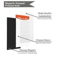 thumbnail image 4 of Inkdotpot Pack of 6 Funny Magnetic Dry Erase List For Fridge, Wipe Clean w/ NoStain, Quick Notes Shopping & Grocery List Whiteboard for Fridge, 8.75" x 3.8"(Confetti), 4 of 6