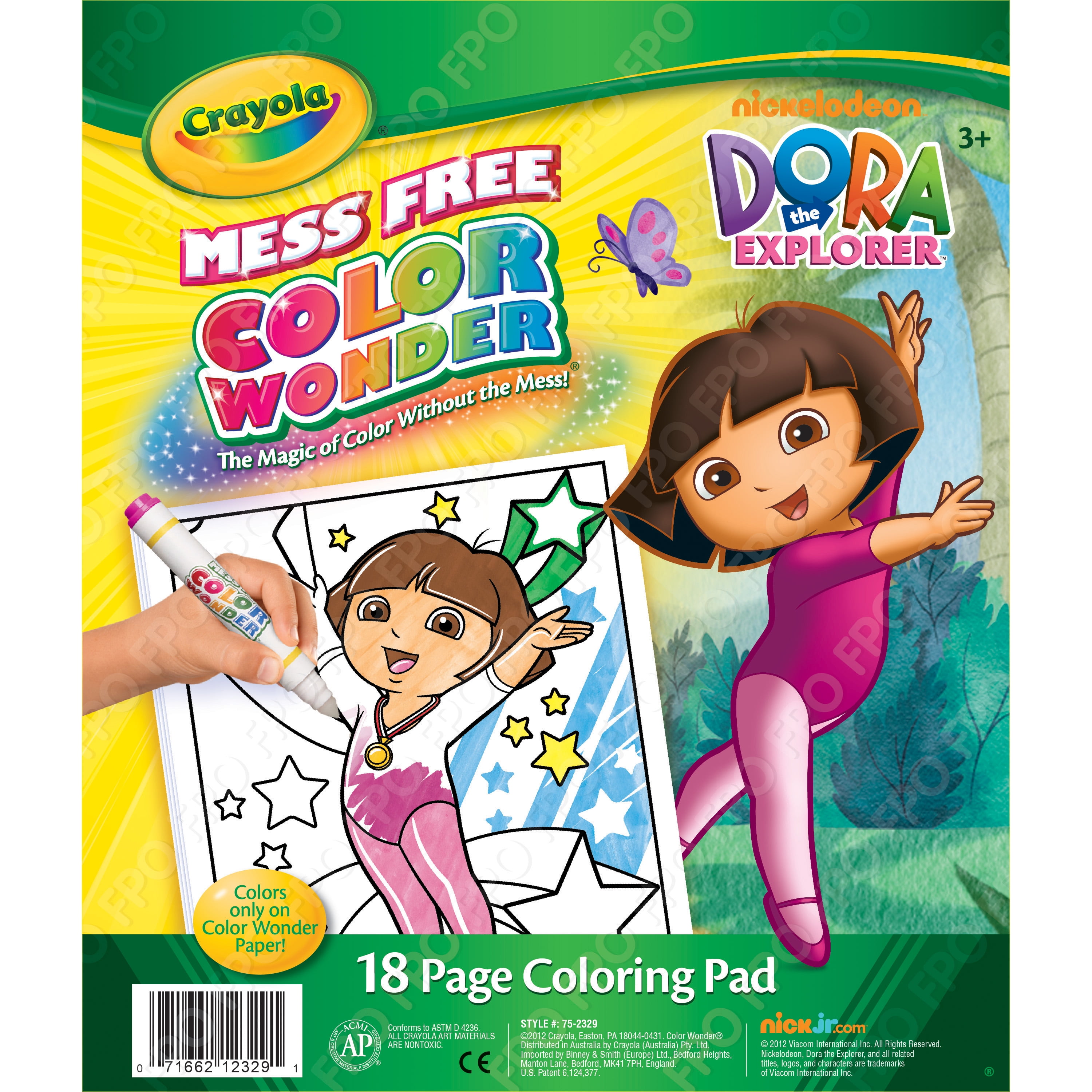 Crayola Nickelodeon Dora The Explorer Color Wonder 18 Page Coloring Pad
