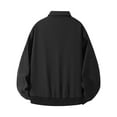 thumbnail image 3 of Ceisia Men's Stand Collar Casual Windbreaker Jacket, Navy & Black, Lightweight Outerwear for Daily Wear, 3 of 5