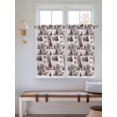 thumbnail image 6 of Kitchen Curtains 45 Inches length, Brown Bear Window Treatment Curtain Drapes, Hunting Bear Forest Wildlife Animals Vintage Lightweight Window Panels for Living Room Bedroom, 52"x45", 2 Panels, 6 of 7