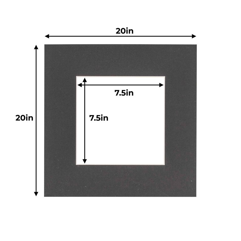 CustomPictureFrames.com Textured Black Acid Free 11x14 Picture Frame Mats  with White Core Bevel Cut for 8x10 Pictures - Fits 11x14 Frame - Pack of 10