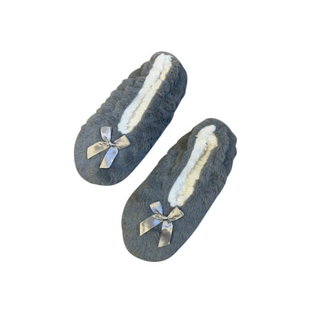 

SIMANLAN Adult Womens Super Soft Warm Microfiber Cozy Fuzzy Slippers Non-Slip Lined Socks
