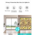 thumbnail image 5 of Sunflower Floral Window Privacy Film Stained Glass Window Film Decorative Windows Cover Static Windows Cling for Glass Door Farmhouse Pastoral Daisy Bees Brown Wood Stickers for Bathroom 19.6"x39.3", 5 of 7
