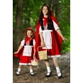 thumbnail image 5 of Kids Deluxe Little Red Riding Hood Costume Girls, Fairytale Halloween Dress Outfit, Storybook Character Costumes XX-Large, 5 of 9