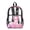 Axolotl Cherry Blossom, variant on Clear Backpack, Heavy Duty Fabric & PVC Transparent Bookbag 17 Inch with Shark Ocean Print, Large Capacity See Through Bag for School Travel Security