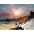 thumbnail image 1 of Frederic Church- Coast Scene 1863 - Canvas OR Print Wall Art, 1 of 1