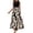 Black, variant on Women's Floral Print High Waist Fashionable Elegant Sleeveless Dress for Evening Parties and Special Occasions with Chic Design,Navy M