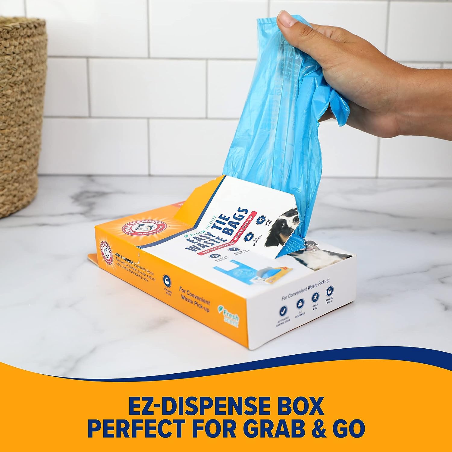 Arm & Hammer Easy-Tie Waste Bags, 75 Count, Fresh Scent photo 6