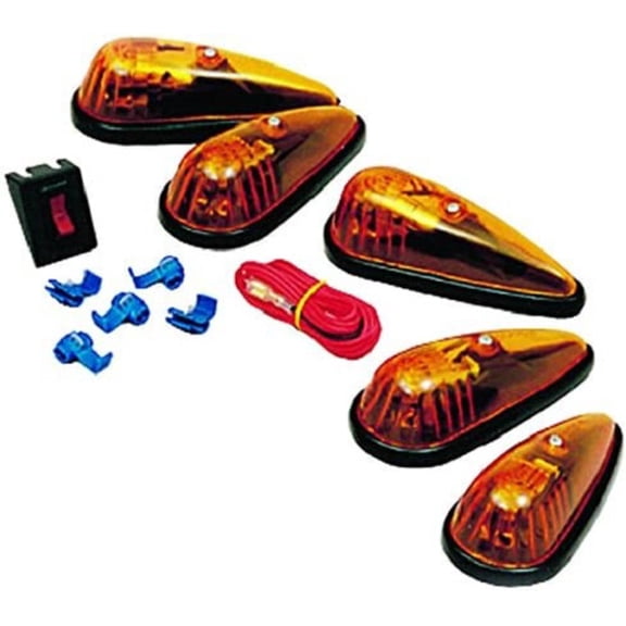 Optronics CB15AK 5 Piece Amber Cab/Clearance Light Kit