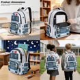 thumbnail image 3 of Xoenoiee Funny Police Car Print 3 Pack Kids Backpack with Lunch Box and Pencil Case for Boys Girls 17 Inch Kindergarten BookBag School Bag Preschool Kindergarten Toddler Backpack, 3 of 6