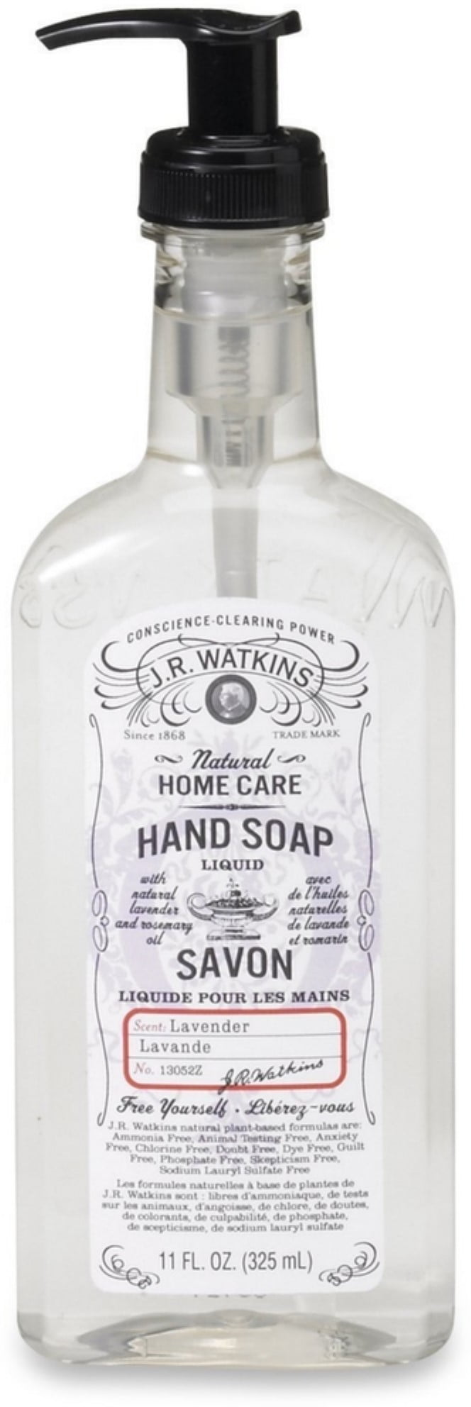 J.R. Watkins Hand Soap Liquid, Lavender 11 oz (Pack of 3)