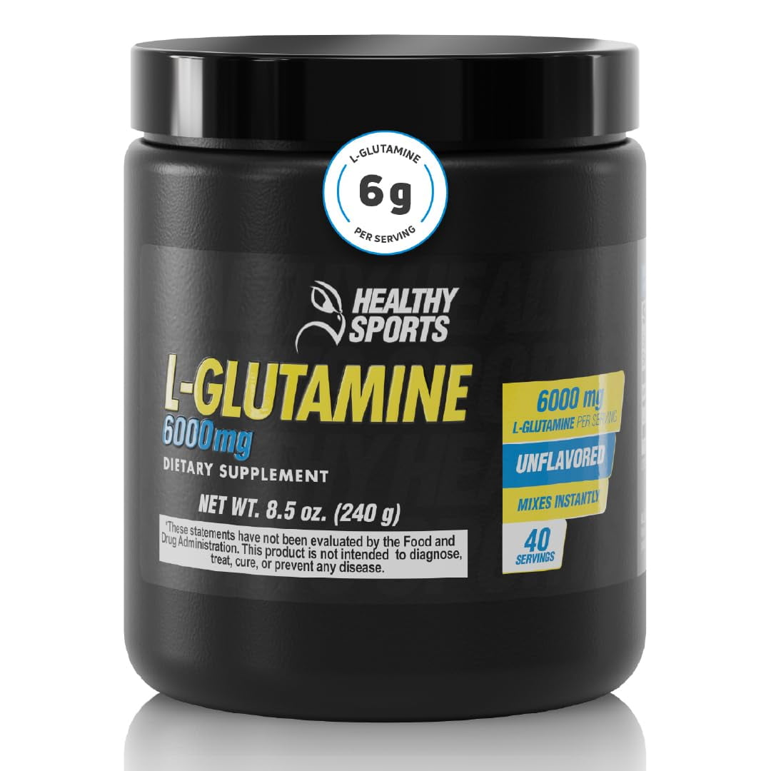 BEN'FIT L-Glutamine Powder 6000mg Recovery Gut Health 40 Servings