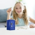 Qocolhg desktop ornaments kids bank locker safe with key and single