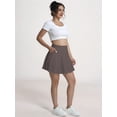 thumbnail image 5 of Women'S High Waisted Pleated Mini Skirt A-Line Tennis & School Skirt Dark Gray S, 5 of 9