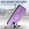 thumbnail image 6 of ChicShell Magsafe Compatible Phone Case for Apple iPhone 15 Pro, Slim Fit Rugged Bumper Shockproof Drop Proof Phone Case Mangetic Cover for iPhone 15 Pro, Purple, 6 of 10