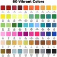 thumbnail image 3 of YWC-60-Color Alcohol Markers With Double Tip Design-Brush Tip&Chisel Tip Art Markers for Adults,Ideal for Professional Drawing,ColoringAlcohol Markers Set With Plastic Box, 3 of 4