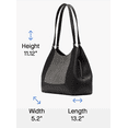 thumbnail image 4 of Kate Spade New York Lena Straw Triple Compartment Shoulder Bag - Natural/Pebbled Leather, 4 of 6