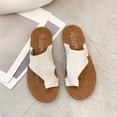 thumbnail image 4 of Chanclas de verano para mujer, zapatillas de tacón plano, sandalias, chanclas informales, zapatos de mujer Wmkox8yii  ytu5262, 4 of 6