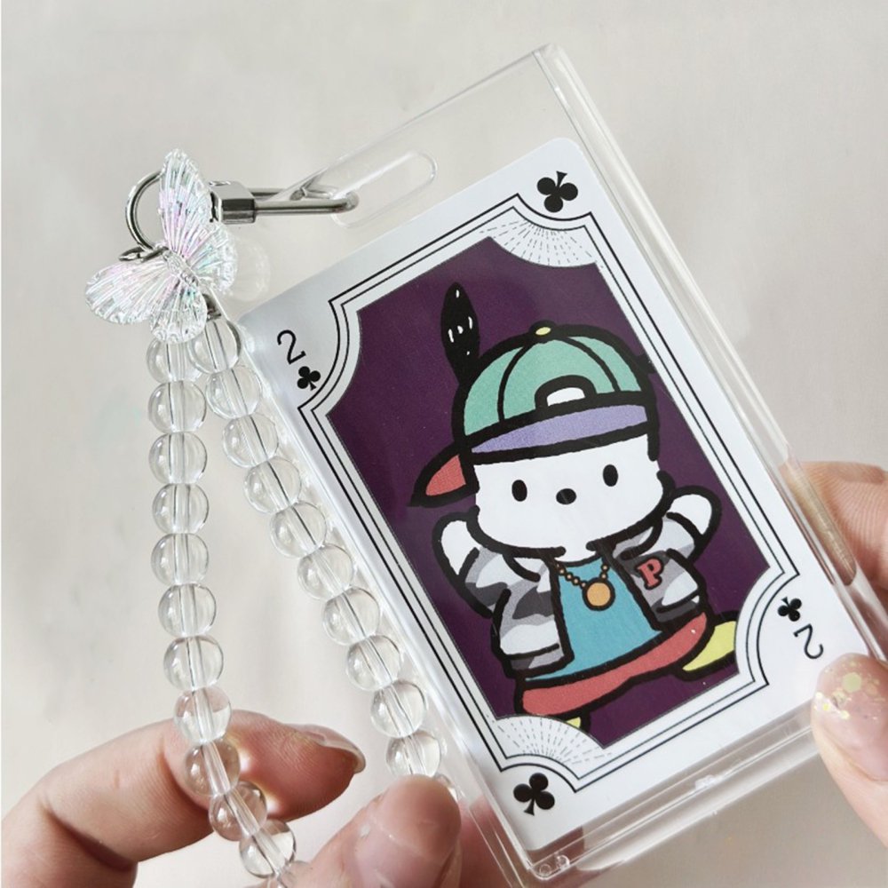 Housse Peluche Pour Cartes - Protection Carte De Bus, Crédit, Photo Avec Motif Lapin Dessin Animé