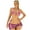 Pink, variant on Women's Swimsuit Three Piece Bikini Solid Color Low Waisted Tummy Control Bathing Suit With Removable Pads Beach Vacation Swimming Wear