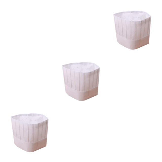 Ounissouiy Gorro de chef desechable de 20 piezas, tapa para la cabeza, gorros de cocina, cuadrado de cocina Type1 NO1