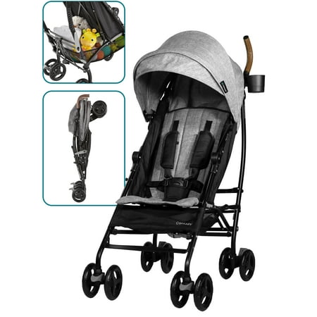 Contours MaxLite Deluxe Travel  Lightweight  Umbrella  Summer Stroller  Gray