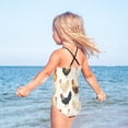 thumbnail image 5 of Girls' One-piece Swimsuit Cross Back Bathing Suit Beach Surfing Sizes 3T-10T Chickens Pattern, 5 of 9