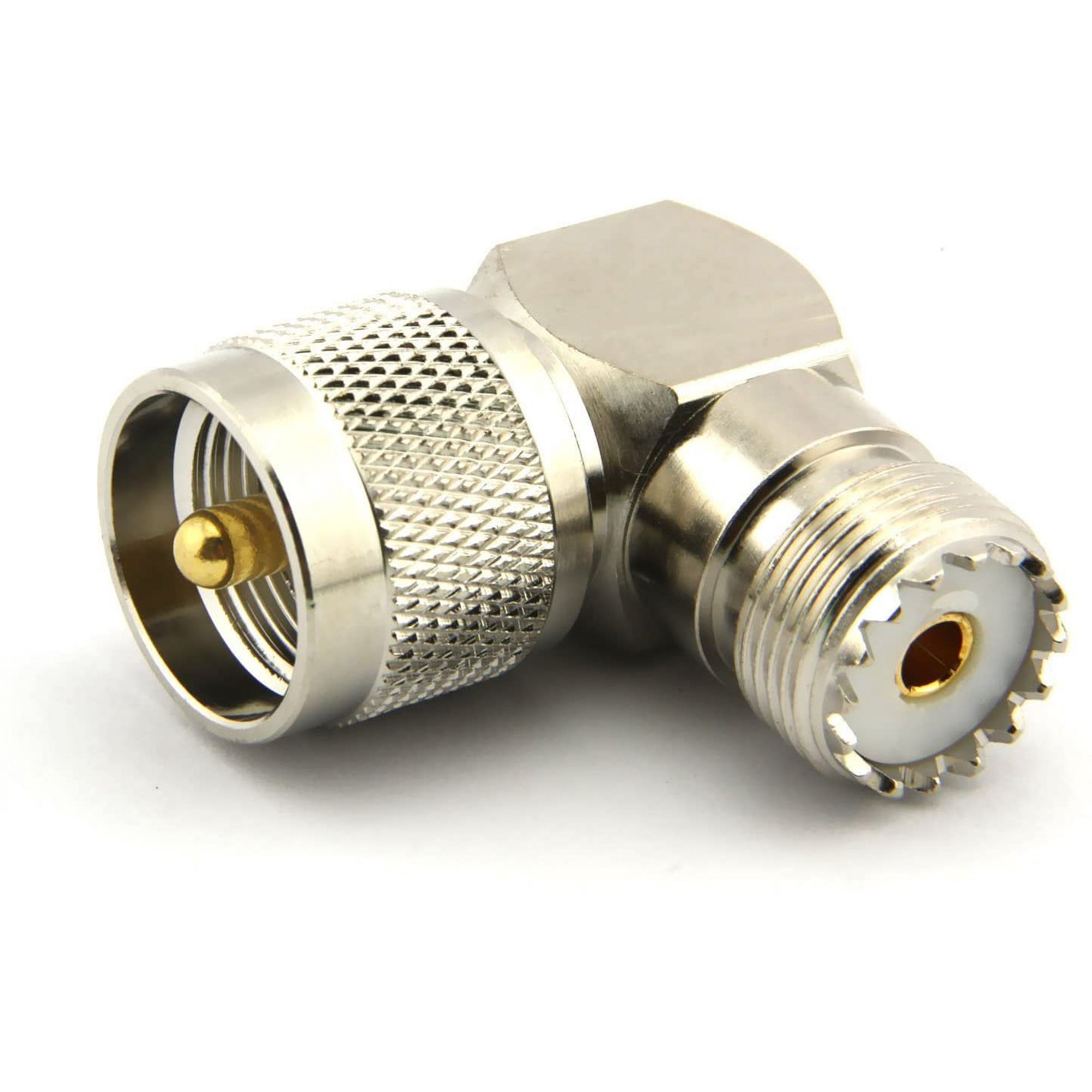 ACONRFTOL 2pcs UHF mâle à UHF Femelle coaxial connecteur 90 degrés UHF PL - 259 à so239 Adaptateur à Angle Droit Adaptateur coaxial UHF coude en l RF pour CB câble coaxial ACONRFTOL 2pcs UHF mâle à UHF Femelle coaxial connecteur 90 degrés UHF PL - 259 à so239 Adaptateur à Angle Droit Adaptateur coaxial UHF coude en l RF pour CB câble coaxial