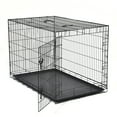 thumbnail image 2 of Max & Marlow Single-Door Dog Crate, Foldable Metal Wire Kennel, Portable, Tray and Divider Included, 42" x 27" x 30", 2 of 7