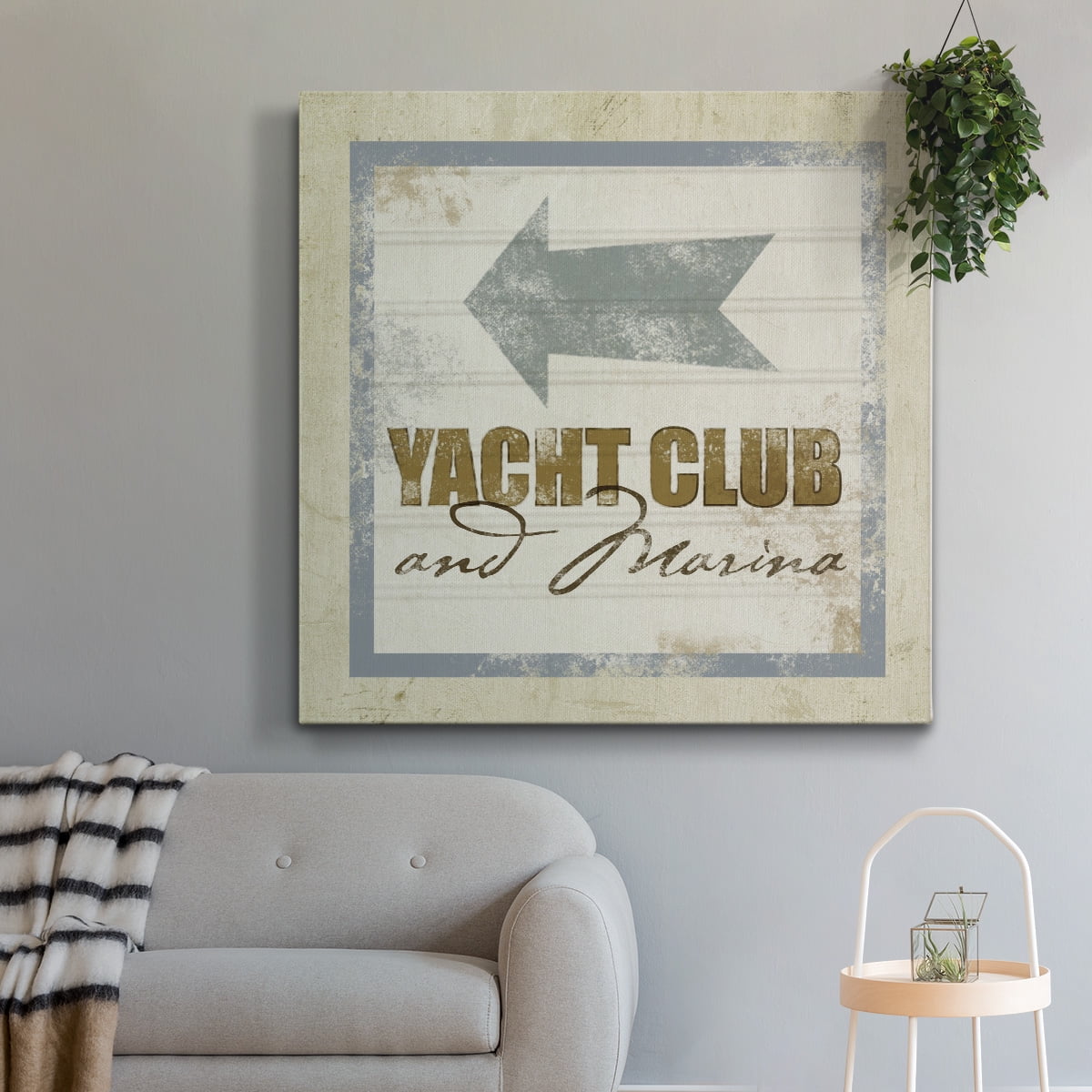 Wexford Home Beach Sign IX-Premium Gallery Wrapped Canvas, 32" x 32" - Ready to Hang