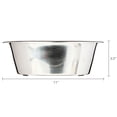 thumbnail image 6 of (2 pack) Vibrant Life Medium 7.6-Cup Stainless Steel Pet Bowl, Silver, 6 of 7