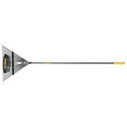 Steel Leaf Rake, 22 Steel Blade, 54 in Hardwood Handle with Cushion End Grip