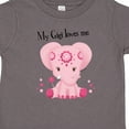 thumbnail image 4 of Inktastic Aditi My Gigi Loves Me Pink Elephant Beautiful Girls Toddler T-Shirt, 4 of 5