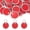 Red, variant on 1.2 Inch Metal Rim Key Tags 50 Pack Blank Round Paper Tags Bulk Writable Keychain Identifiers with Split Rings for Car Door Drawer Key Luggage Pet, Red