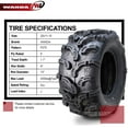 One New Premium ATV Tire AT 25x1110 25x11x10 6PR P375 Ultra Deep Tread