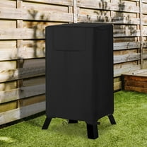 Turkey Fryer Cover, Heavy-duty Outdoor Cover for Seafood Boil Pot Burner kit Crawfish Boiler, Easy to Use & Care, Has Air Vent | Dual Handles, Convenient to Store, Black