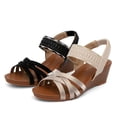 thumbnail image 2 of XIHAHA, nuevas sandalias de cuña a la moda para mujer, zapatos con punta abierta, plataforma para mujer, moda de 4,5 cm, zapatos de tacón alto para chica, zapatos de baile femenino, 2 of 4