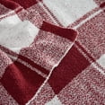 thumbnail image 2 of Brooklyn Loom Dusted Plaid 100% Microfiber Polyester  50x70 Throw Blanket in Burgundy, All Season, Adult Size, OEKO-TEX Certified, 2 of 10