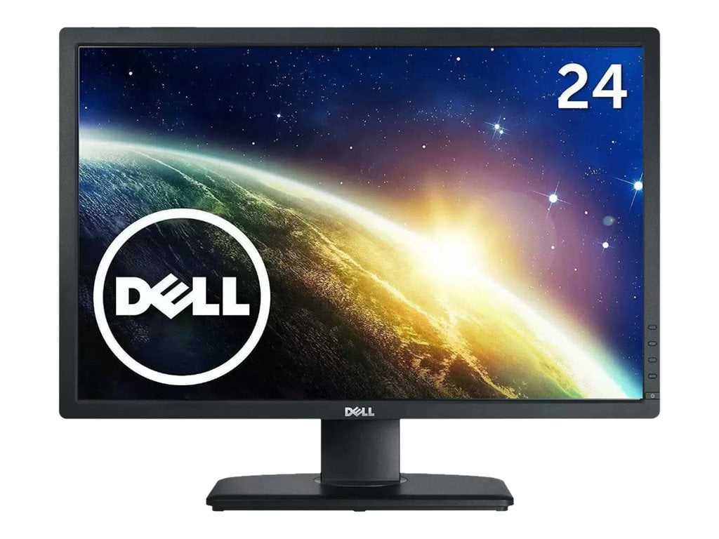 Dell P2412HB - LED monitor - 24" - 1920 x 1080 Full HD (1080p) @ 60 Hz - 5 ms - DVI, VGA - dark gray - Used -