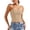 Beige, variant on 2026 Women's Sexy Crop Top, Strapless Bandeau Tube, Sleeveless Backless Tank, Vest Casual Wear