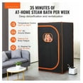 thumbnail image 2 of Portable Sauna Tent Full Size, 1000W Home Spa Kit, Personal Sauna for Detox, Temperature Control, Floor Mat Included, Relaxation & Muscle Relief, 2 of 7