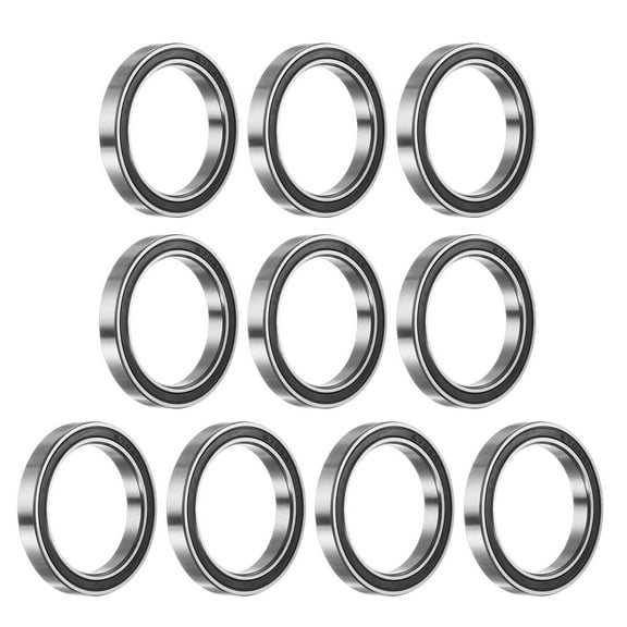 6704-2RS Deep Groove Ball Bearings, Chrome Steel Double Rubber Sealed Bearing 20mm x 27mm x 4mm, 10 Pack