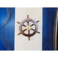 thumbnail image 2 of Hampton Nautical Deluxe Class Wood and Brass Decorative Ship Wheel 12" - Nautical Home Decoration Gifts, 2 of 10