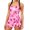 Pink Hibiscus, variant on Aideaone Girl One Piece Swimdress Swimsuits Adjustable Straps Bathing Suit with kirt Tummy Control Swim Dresses Size 10-16